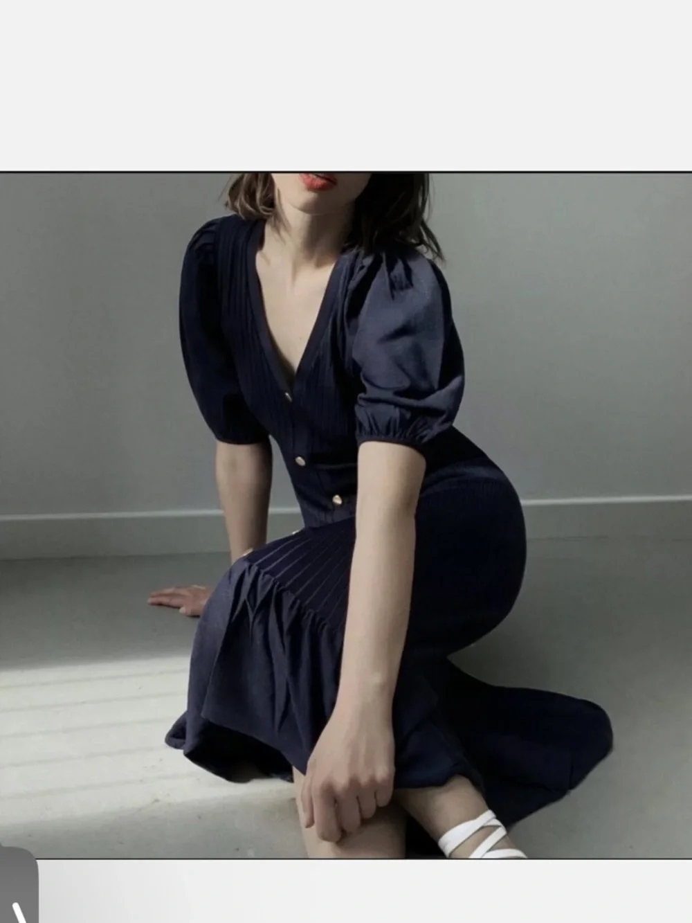 zara gold button knit dress ZARA WOMAN NWT FW21 GOLD BUTTON KNIT DRESS WITH POCKETS SIZE: S-L REF: 5802/004